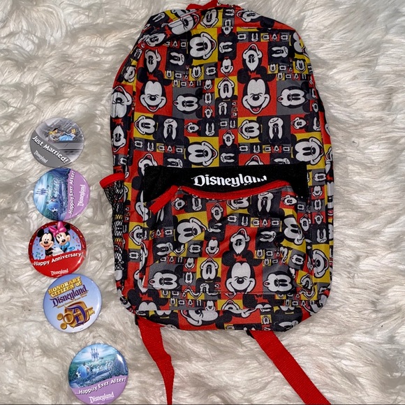 Disney Other - Kids Backpack and Button Pins From Disneyland